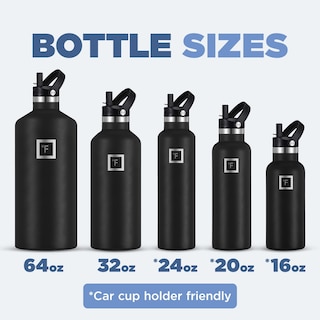 Foto 6 | Foto 6 | Botella De Agua Iron °flask Camping 960 Ml Con 3 Tapas De Acero Inoxidable - Venta Internacional.