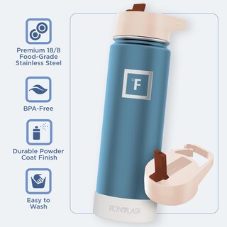 Foto 5 | Foto 5 | Botella De Agua Iron °flask Para Acampar Y Hacer Senderismo, 650 Ml, Sin Bpa - Venta Internacional.