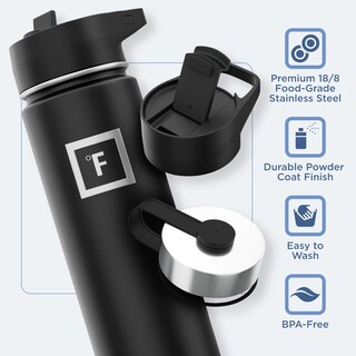 Foto 5 | Foto 5 | Botella De Agua Iron °flask Para Acampar Y Senderismo, 650 Ml, Color Burdeos - Venta Internacional.