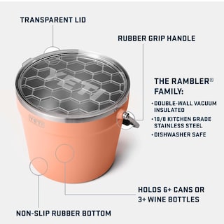 Foto 2 | Foto 2 | Cubo Para Bebidas Yeti Rambler Lowcountry Peach, 7,5 L, Acero Inoxidable - Venta Internacional.