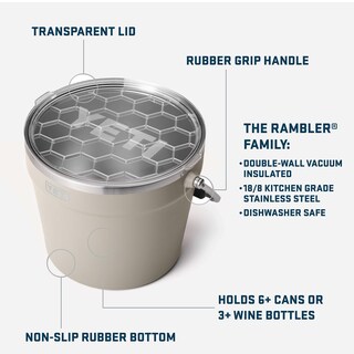 Foto 2 | Foto 2 | Cubo Para Bebidas Yeti Rambler Cape Taupe De Acero Inoxidable 18/8 - Venta Internacional.