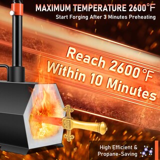 Foto 3 | Foto 3 | Forja De Propano Portátil Vevor, 2 Quemadores, 2600 °f, Metal Blacksmit - Venta Internacional.