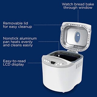 Foto 2 | Foto 2 | Venta Internacional - Máquina Para Hacer Pan Oster Expressbake Con Ajuste Sin Gluten, 2000mlibras, Blanco (ckstbr9050-np)