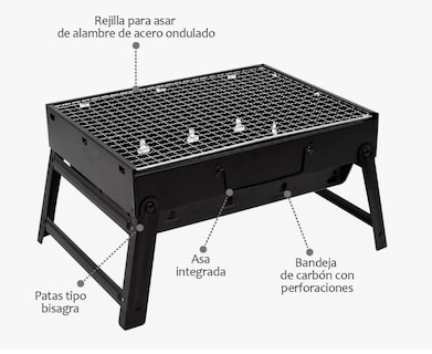 Foto 3 | Foto 3 | Asador Parrilla Carbón Grill Cocina Bbq Portátil Cocina