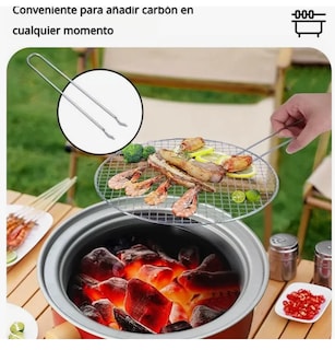 Foto 3 | Foto 3 | Parrilla de Barbacoa de Mesa para Exteriores