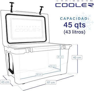 Foto 5 | Foto 5 | Hielera Térmica Blanca Caribbean Cooler 43 L