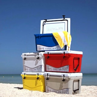 Foto 3 | Foto 3 | Hielera Térmica Amarilla Caribbean Cooler 43L