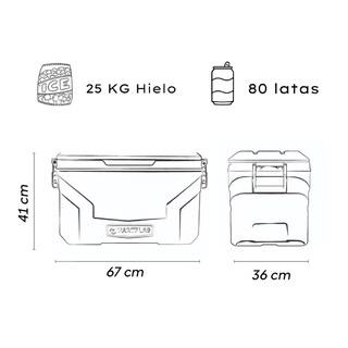Foto 4 | Foto 4 | Hielera Hartplas Roja