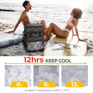 Foto 7 | Foto 7 | Cooler Tourit De 75 Latas, Desmontable, De Dos Pisos Con Ruedas - Venta Internacional.