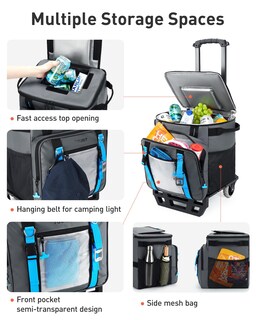 Foto 6 | Foto 6 | Enfriador Tourit Tr2103099 De 30 Litros, 50 Latas Con Ruedas, 16 Horas De Retención De Hielo - Venta Internacional.