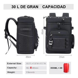 Foto 2 | Foto 2 | Hielera Mochila Portátil, Bolsa De Impermeable Eo Safe Imports Esi-18747 Negro