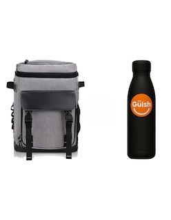 Foto 1 | Foto 1 | Mochila Hielera Termica Mochila Impermeable Gris + Gratis Termo Güish De Regalo