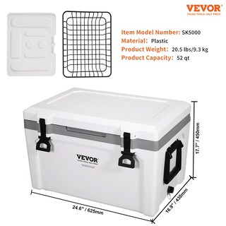 Foto 7 | Foto 7 | Cooler Vevor, Ultraligero Y Duro, 52 Cuartos De Galón, Retención De Hielo Durante 6 Días - Venta Internacional.