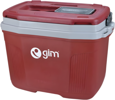Foto 1 | Foto 1 | Hielera 20l Rígida Gim Roja Con Apertura Corrediza Portavasos Asas
