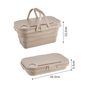 Foto 2 | Foto 2 | Cesta De Picnic Multifuncional Plegable Eo Safe Imports Esi-15093 Beige