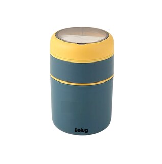 Foto 1 | Foto 1 | Lonchera Belug Aislante De Acero Inoxidable 710 Ml Incluye Cuchara Azul Marino