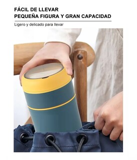Foto 4 | Foto 4 | Lonchera Belug Aislante De Acero Inoxidable 710 Ml Incluye Cuchara Azul Marino