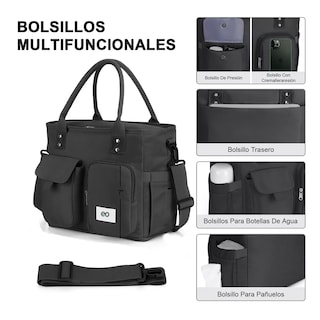 Foto 2 | Foto 2 | Lonchera Térmica Bolsa De Almuerzo 16l Eo Safe Imports Esi-14658-1 Negro