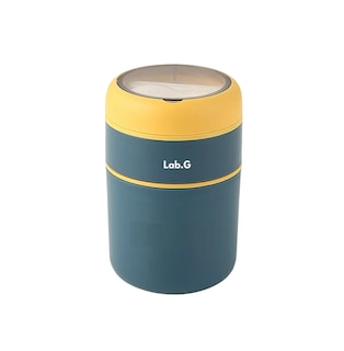 Foto 1 | Foto 1 | Fiambrera Aislante Acero Inoxidable 710 Ml Incluye Cuchara, Azul Marino/amarillo