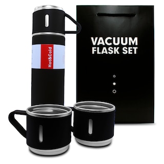 Foto 1 | Foto 1 | Termo Besser Vacuum PB-31 Negro de Acero Inoxidable con 3 Tazas 500 ml