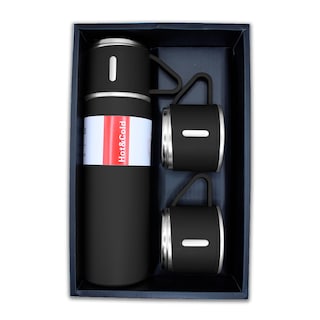 Foto 2 | Foto 2 | Termo Besser Vacuum PB-31 Negro de Acero Inoxidable con 3 Tazas 500 ml