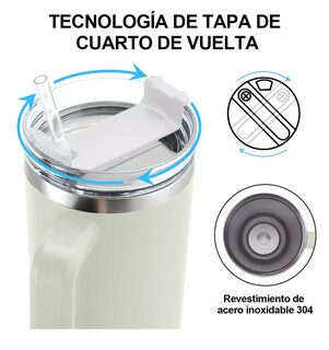Foto 3 | Foto 3 | Vaso Térmico 40 oz Acero Inoxidable Eo Safe Imports Esi-9137 Blanco