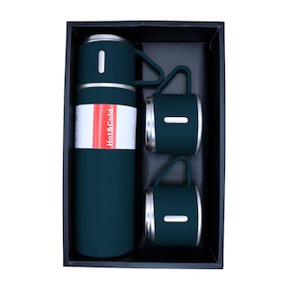 Foto 3 | Foto 3 | Termo De Acero Inoxidable 500 Ml Con 3 Tazas Vacuum