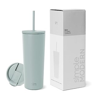Foto 1 | Foto 1 | Venta Internacional - Vaso Aislante Simple Modern con Tapa y Pajita 590 ml