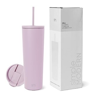 Foto 1 | Foto 1 | Venta Internacional-Vaso Simple Modern Rosa de 500 Ml con Popote