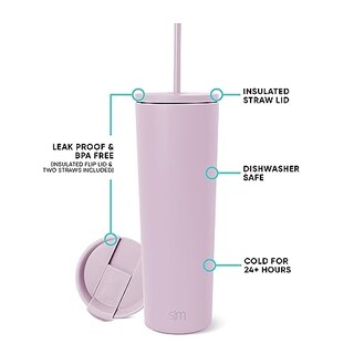 Foto 2 | Foto 2 | Venta Internacional-Vaso Simple Modern Rosa de 500 Ml con Popote