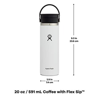 Foto 4 | Foto 4 | Venta Internacional - Botella Hydro Flask De 600 ml Boca Ancha con Tapa Flexible de Acero Inoxidable