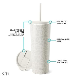 Foto 2 | Foto 2 | Venta Internacional - Vaso Aislante Simple Modern con Tapa y Pajita 500 ml
