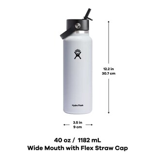 Foto 3 | Foto 3 | Venta Internacional - Botella De Agua Hydro Flask, Boca Ancha, 1,2 L, Con Tapa De Pajita Flexible