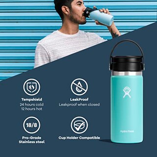 Foto 3 | Foto 3 | Venta Internacional - Botella Hydro Flask, Boca Ancha, 473 Ml, Con Tapa Flexible Para Sorbos, Agave