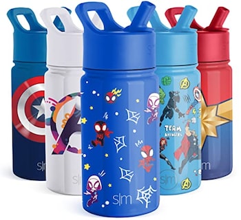 Foto 1 | Foto 1 | Venta Internacional - Botella De Agua Simple Modern Spiderman Kids Con Tapa De Pajita, 350 Ml