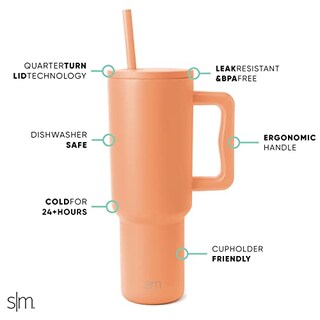 Foto 2 | Foto 2 | Venta Internacional - Vaso Simple Modern Trek De 1183 Ml Con Asa Y Tapa Con Pajita