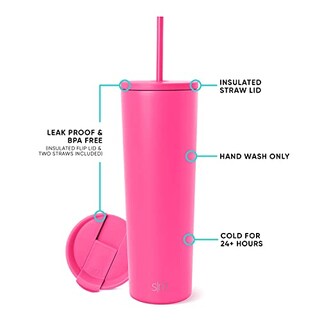 Foto 2 | Foto 2 | Venta Internacional - Vaso Aislante Moderno, Sencillo, Con Tapa Y Pajita, 500 Ml