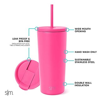 Foto 2 | Foto 2 | Venta Internacional - Vaso Aislante Moderno, Sencillo, Con Tapa Y Pajita, 500 Ml