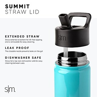Foto 3 | Foto 3 | Venta Internacional - Botella De Agua Simple Modern Summit Kids Con Tapa De Pajita Aislante