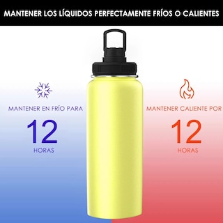 Foto 3 | Foto 3 | Botella Eo Safe Imports Esi-12521 Amarilla para Agua Fría o caliente de Acero Inoxidable 1.2 L