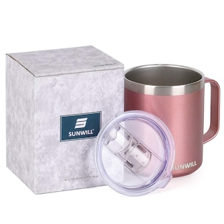 Foto 5 | Foto 5 | Taza De Café Sunwill Con Aislamiento De Acero Inoxidable, 400 Ml, Con Asa - Venta Internacional.