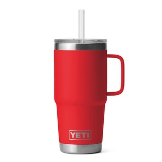Foto 5 | Foto 5 | Taza Yeti Rambler de 750 ml con Tapa de Pajita con Aislamiento al Vacío Rojo - Venta Internacional