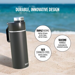 Foto 5 | Foto 5 | Botella de Agua Ninja Thirsti Dw2401bk 700 ml de Acero Inoxidable - Venta Internacional