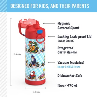 Foto 2 | Foto 2 | Botella con Aislamiento al Vacío Thermos Funtainer 473 ml Mario - Venta Internacional