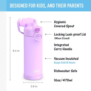 Foto 2 | Foto 2 | Botella Termo Aislante al Vacío Thermos Funtainer 473 ml Neon Purple - Venta Internacional