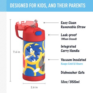 Foto 2 | Foto 2 | Botella de Agua Thermos Funtainer Sonic The Hedgehog 350 ml Kids - Venta Internacional