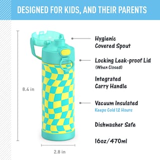 Foto 2 | Foto 2 | Botella con Aislamiento al Vacío Thermos Funtainer Wavy Checkers de 473 Ml - Venta Internacional