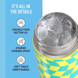 Foto 4 | Foto 4 | Botella con Aislamiento al Vacío Thermos Funtainer Wavy Checkers de 473 Ml - Venta Internacional