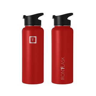 Foto 5 | Foto 5 | Botella De Agua Iron °flask Para Acampar Y Senderismo, 1,2 L, Color Rojo Fuego - Venta Internacional.