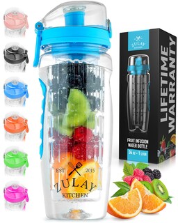 Foto 1 | Foto 1 | Botella De Agua Zulay De 1 Litro Con Infusor De Fruta, A Prueba De Fugas, Color Azul - Venta Internacional.